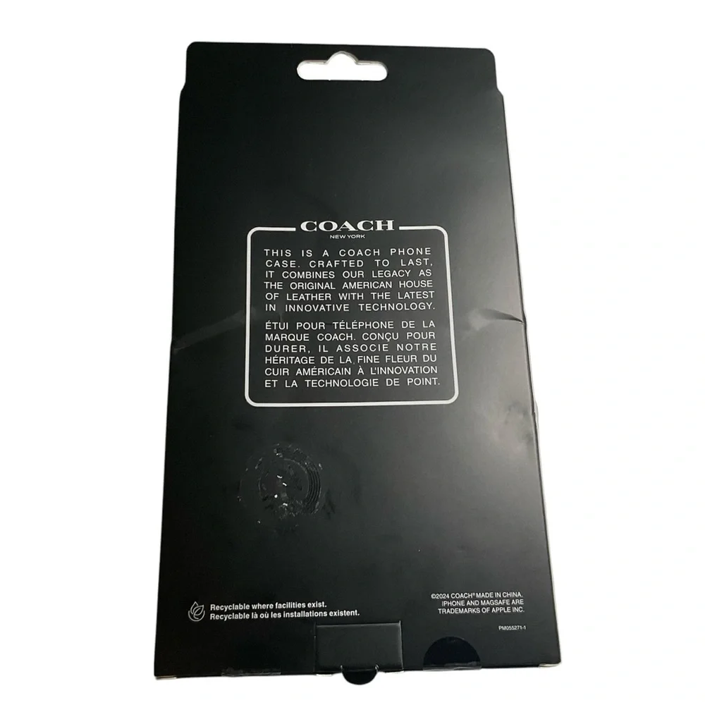 Coach iPhone 15 Pro Max MagSafe case. NIB